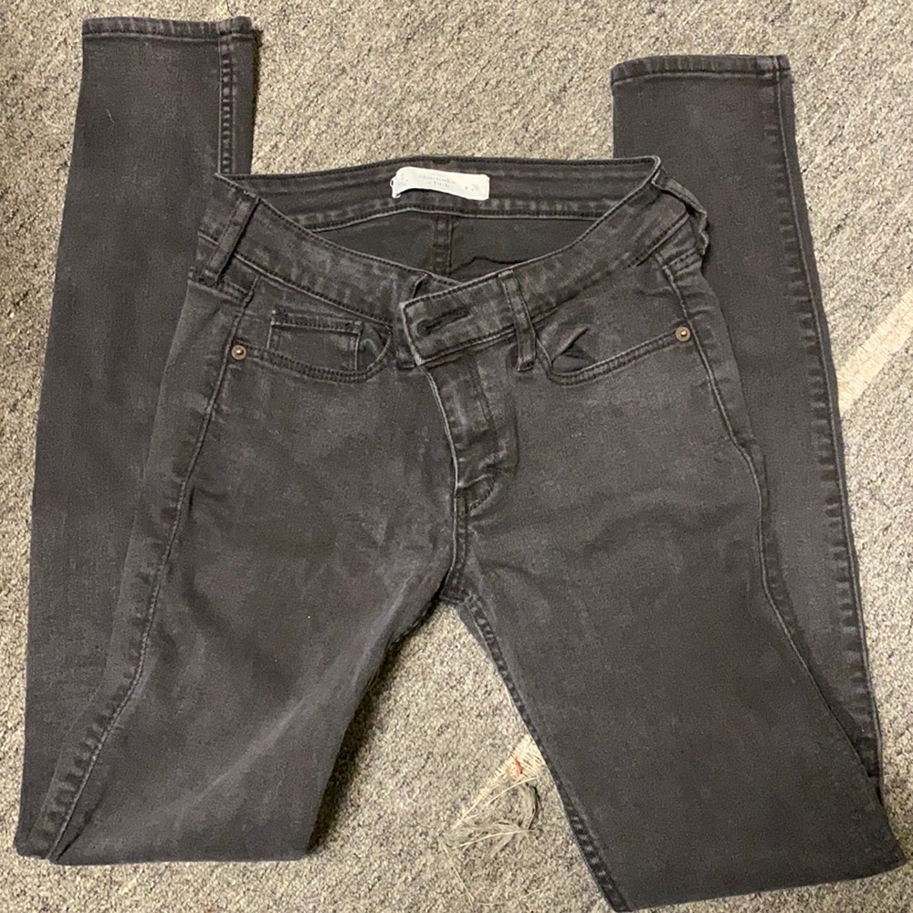 Size 2. Abercrombie & Fitch Black Jeans.